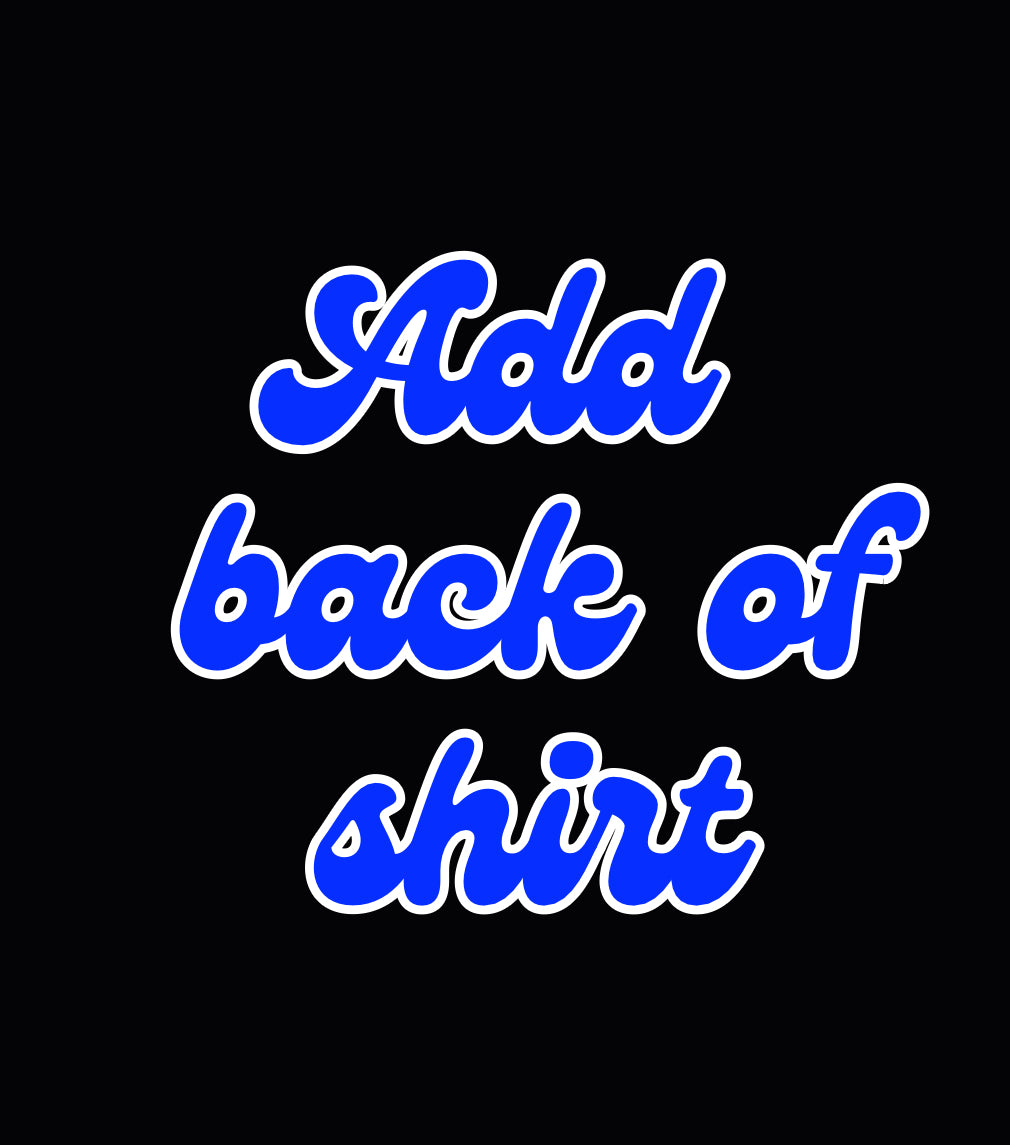 Add back of shirt